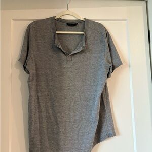 Marc Anthony Gray Men's Casual Button Down Shirt